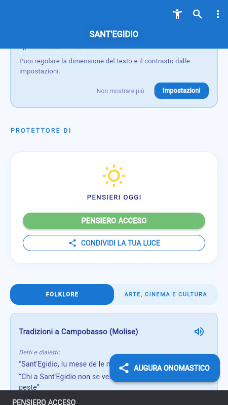 Accendi una luce virtuale in Agia